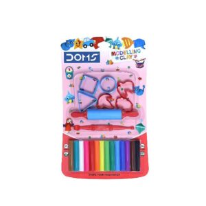 DOMS Modelling Clay 14 Shade (175 gms) + 6 Shape Toys + 1 Spatula + 1 Rolling Tool